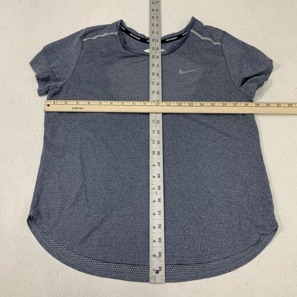Nike Running Shirt Women M Medium Dri Fit Breathable Quick Dry Cutout Open Back - Picture 5 of 11